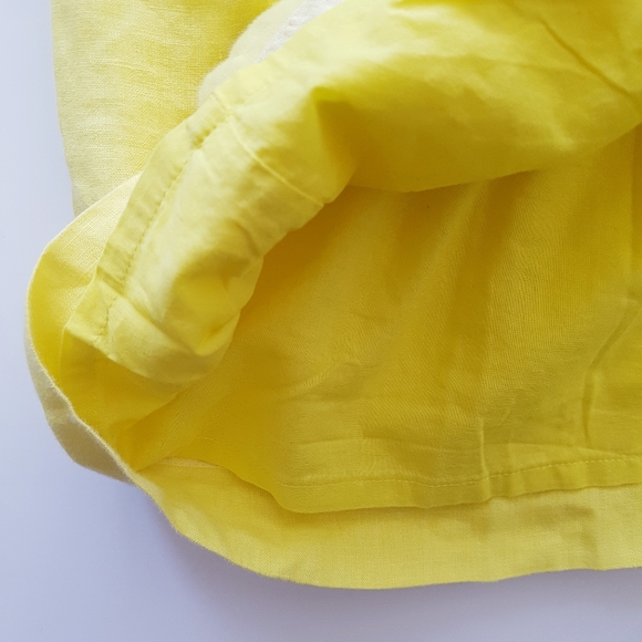 J.CREW Yellow Linen Short Skirt - Picture 5 of 8